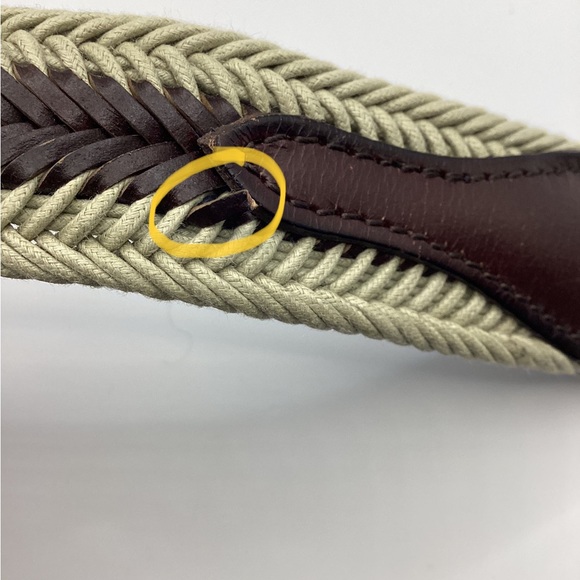 Tommy Bahama Leather And Fabric Woven Braid Belt - Picture 9 of 9